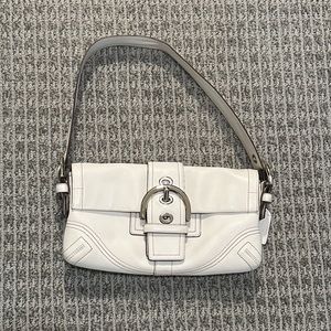 White coach shoulder bag - new condition!